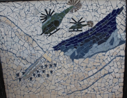Mosaic depicting Uruguay Plane Crash